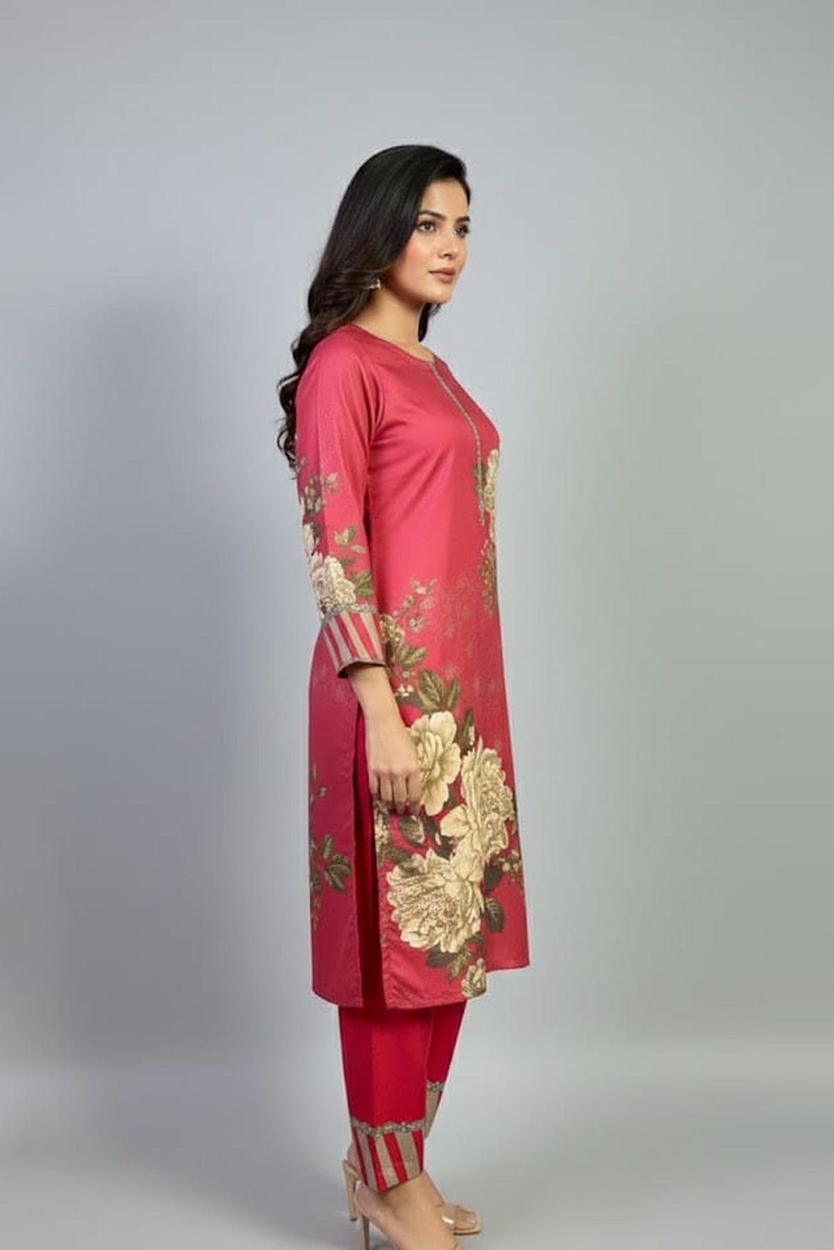 Noura Printed Crepe 2-Piece Look for Women 953