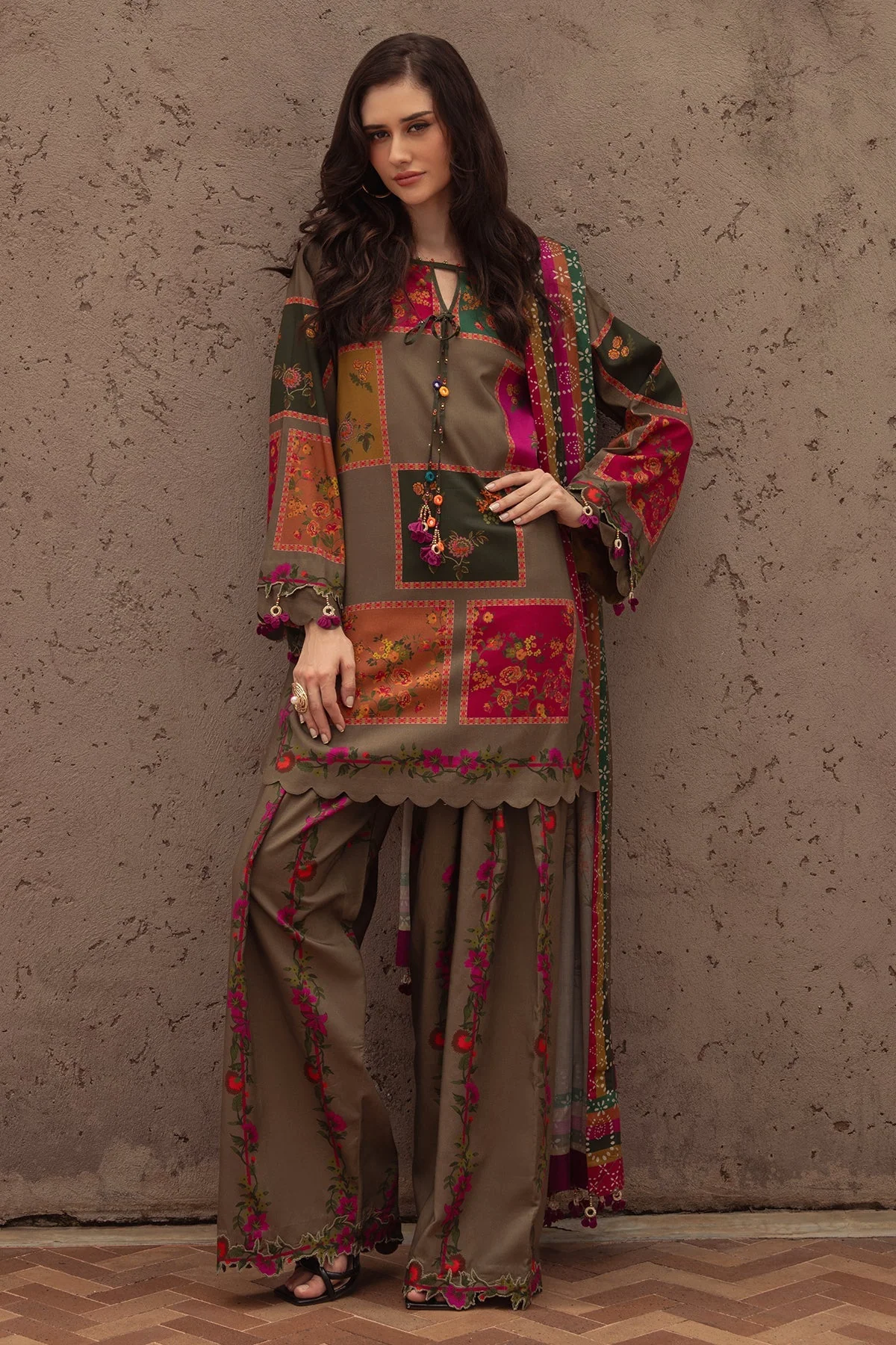 Noura Graceful Printed Co-Ord Set for Women 965