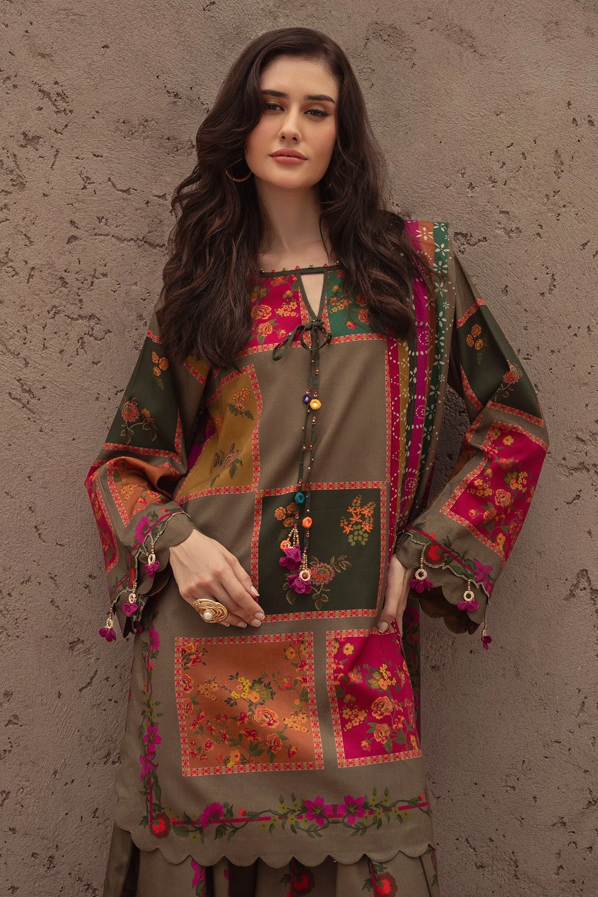 Noura Graceful Printed Co-Ord Set for Women 965