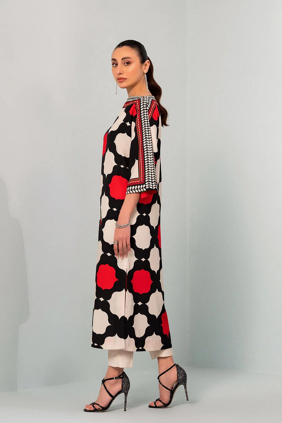 Noura Women’s Digital Print Shirt & Trouser Set 901