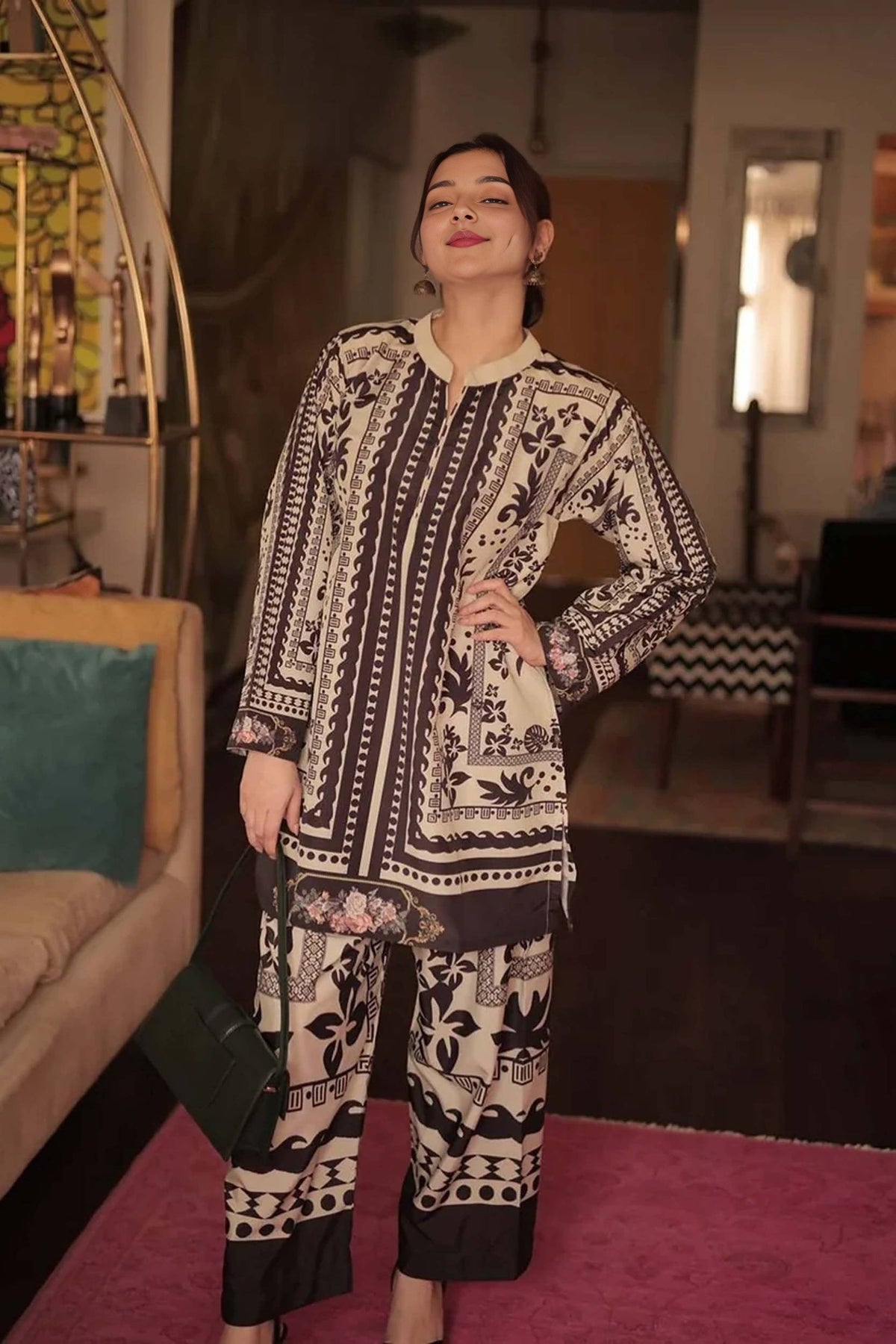 Sapphire Digital-Printed Co-Ord Set For Women 904