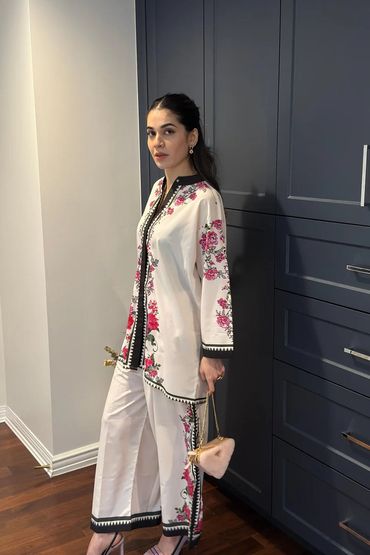 Noura Dhaga Pret Printed Crepe Co-Ord Set 910