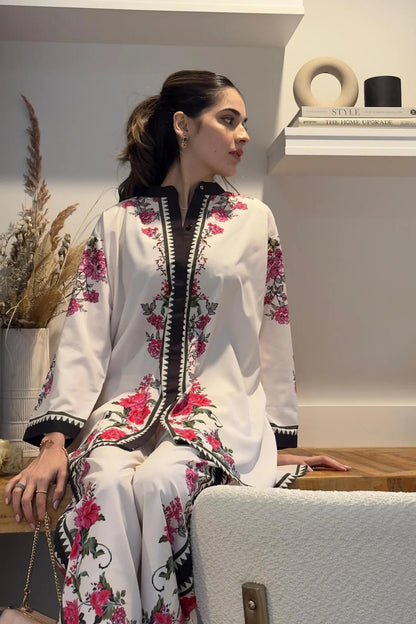 Noura Dhaga Pret Printed Crepe Co-Ord Set 910