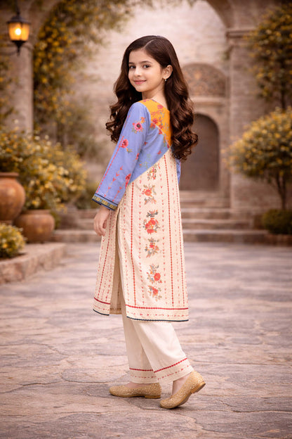 Noura Printed Trending Co-ord set KID  916