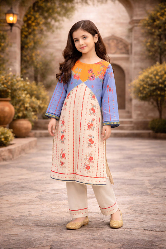 Noura Printed Trending Co-ord set KID  916