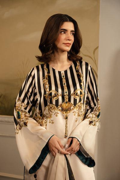 Maroon Lawn Co-Ord Set Printed Outfit for Women Noura 917