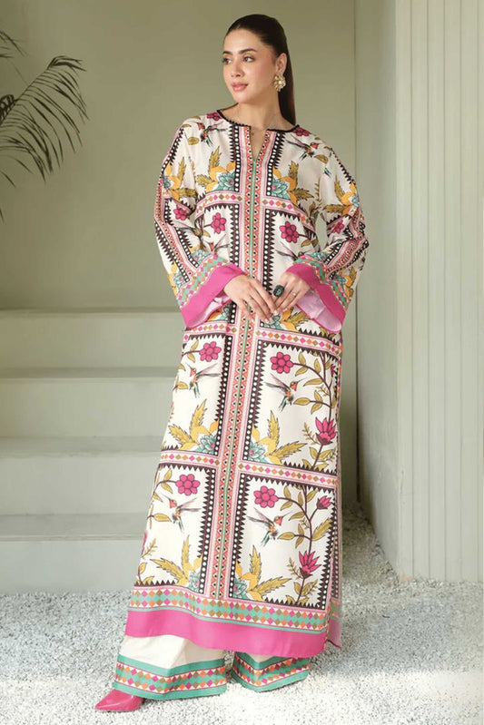Noura Women’s Printed 2PC Crepe Outfit  923