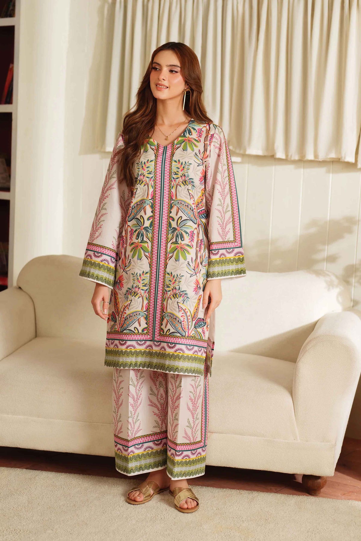 Most Loved Digital Printed Dress 2Pcs - 834