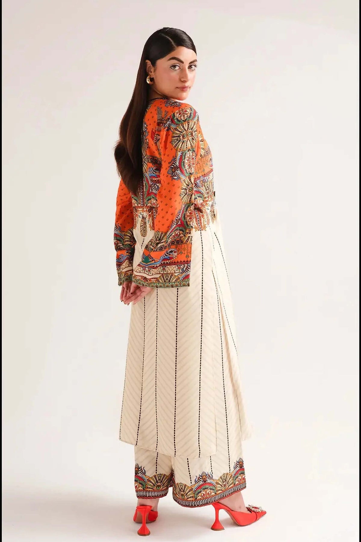 Best Seller Digital Printed Dress 2Pcs - 835