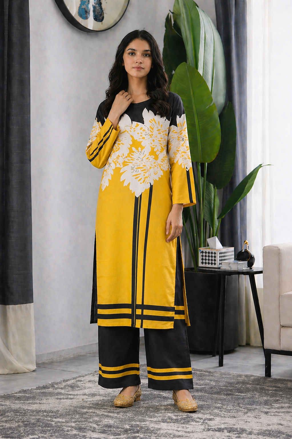 Noura Shop Chic Printed 2PC Outfit for Women 937