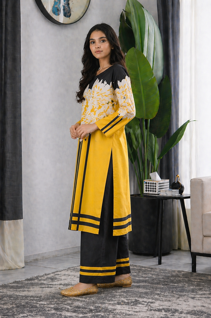 Noura Shop Chic Printed 2PC Outfit for Women 937