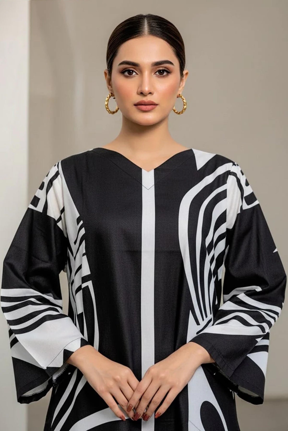 Noura Chic Printed 2PC Outfit for Women 938