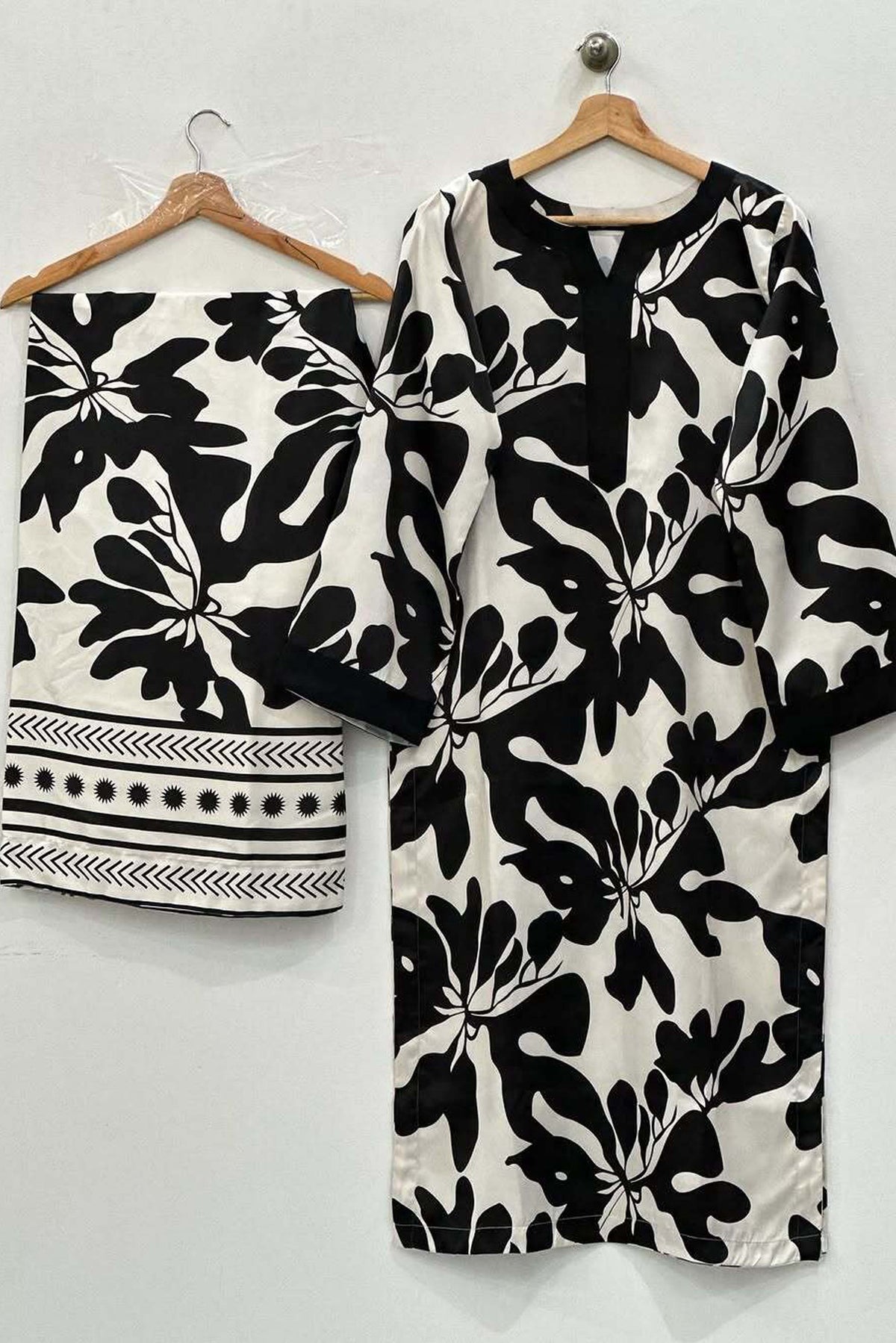 Noura Moss Crepe Printed Set for Women 941