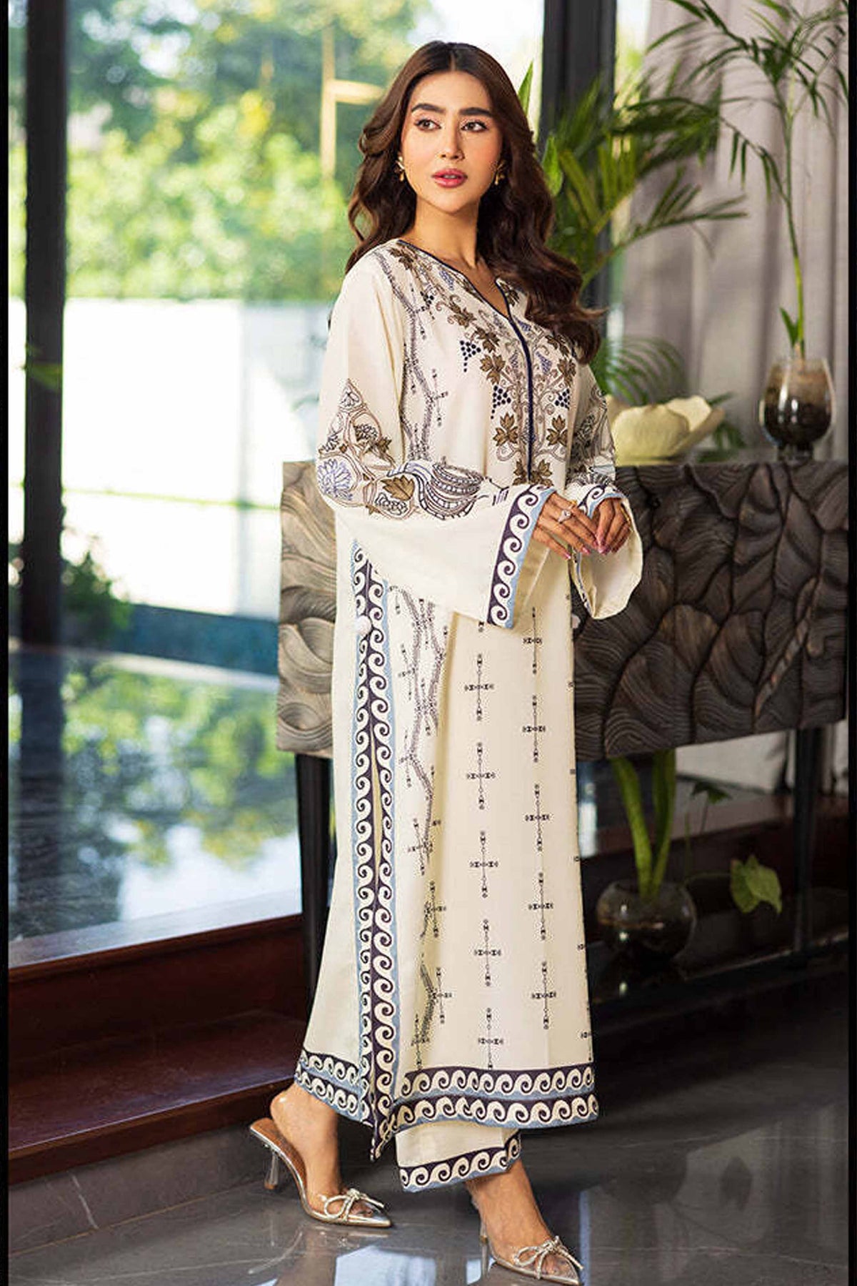 Noura Cozy Printed Khaddar Set for Women 947