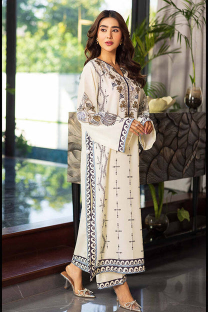 Noura Cozy Printed Khaddar Set for Women 947