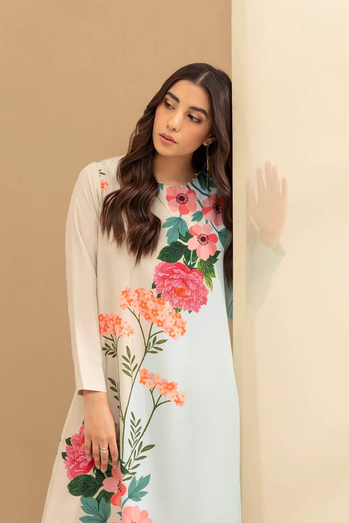 Noura Winter Khaddar Print Set for Women 949