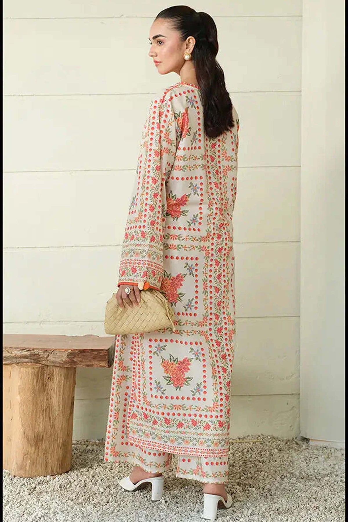 Noura Cozy Printed Khaddar Outfit for Women 950