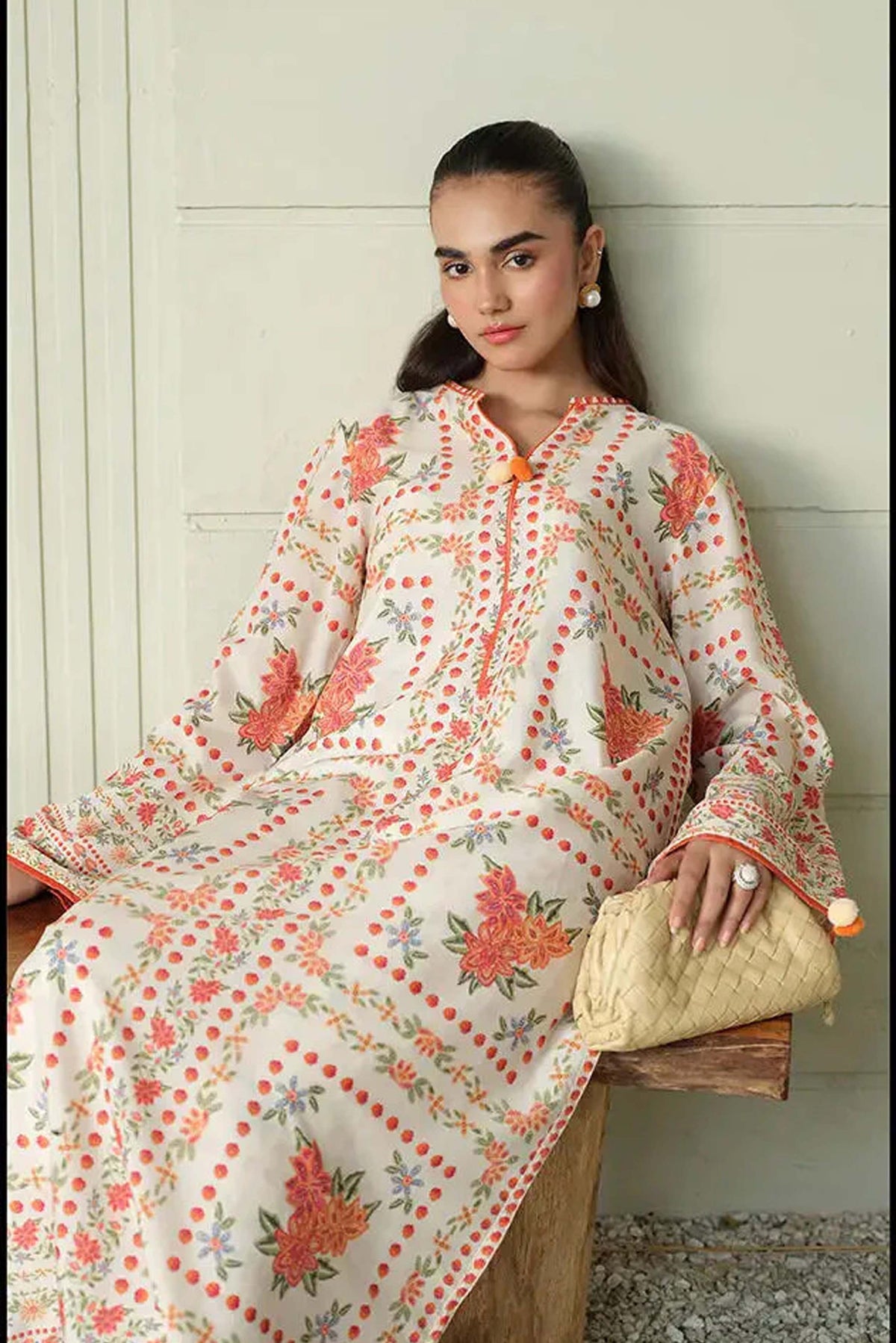 Noura Cozy Printed Khaddar Outfit for Women 950