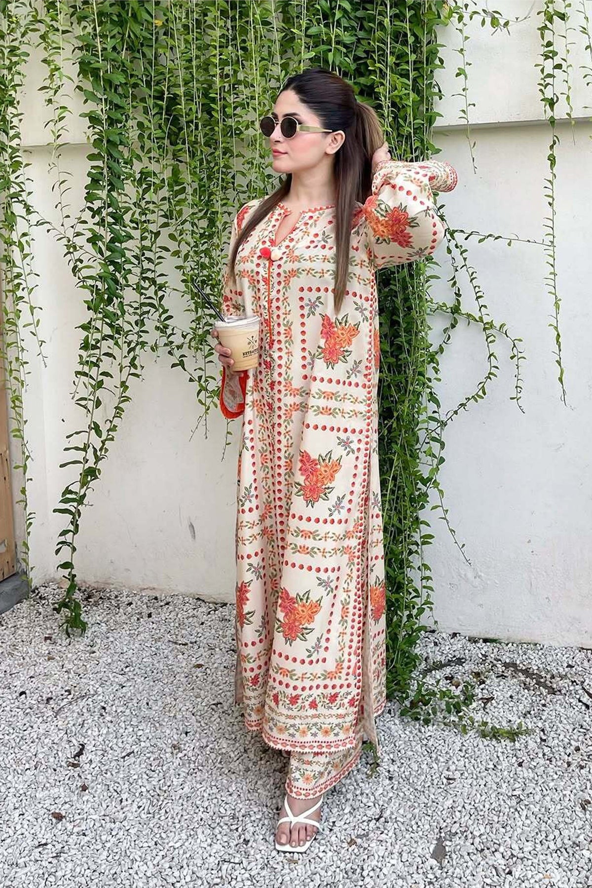 Noura Cozy Printed Khaddar Outfit for Women 950