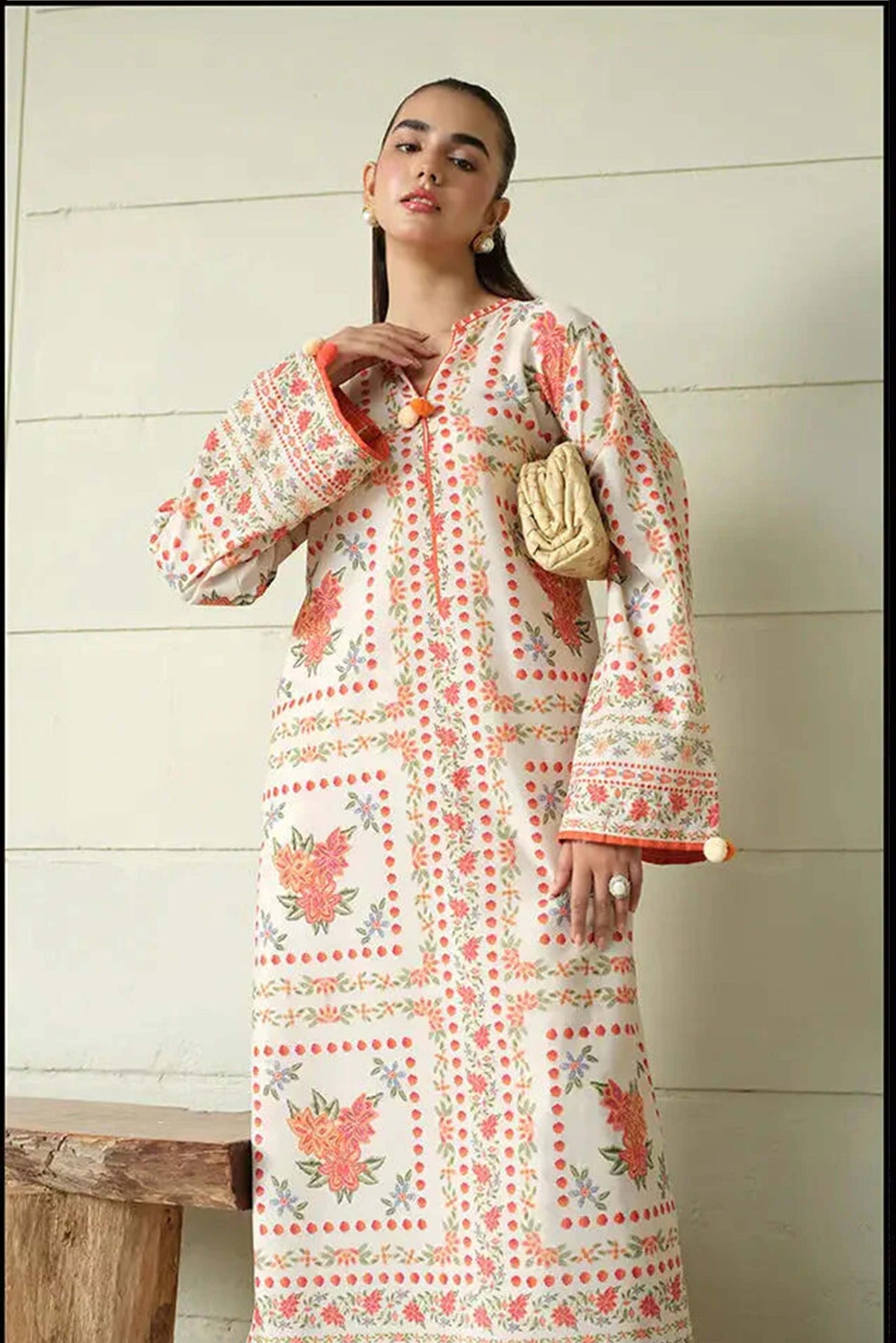 Noura Cozy Printed Khaddar Outfit for Women 950