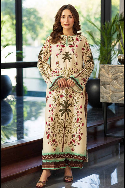 Noura Winter Printed Khaddar 2PC Set for Women 951