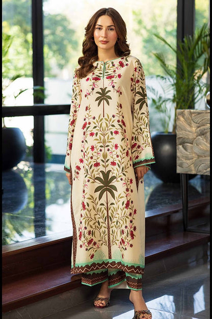 Noura Winter Printed Khaddar 2PC Set for Women 951
