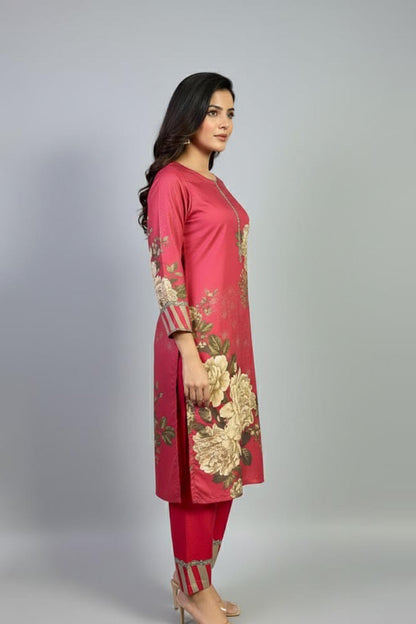 Noura Printed Crepe 2-Piece Look for Women 953
