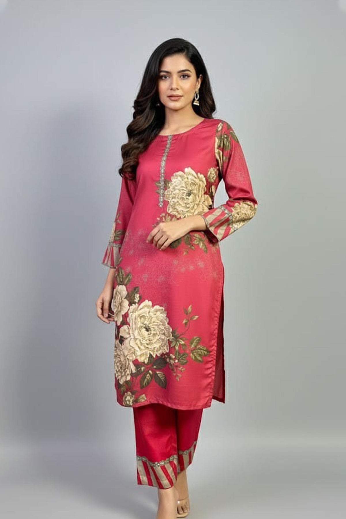 Noura Printed Crepe 2-Piece Look for Women 953