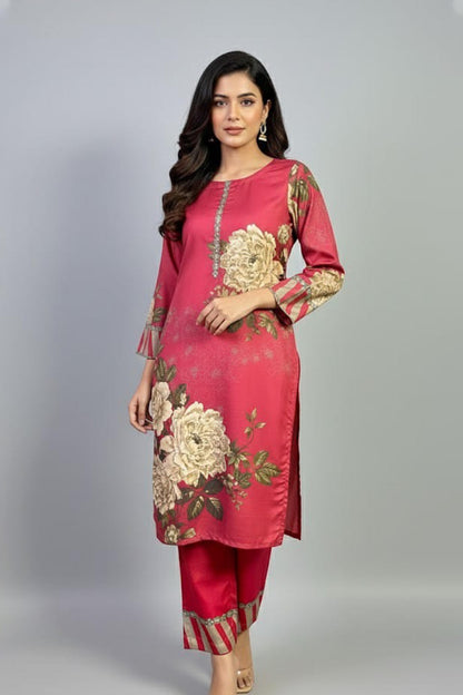 Noura Printed Crepe 2-Piece Look for Women 953