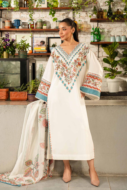 Noura Elegant Printed Shirt Trouser Set for Women 956