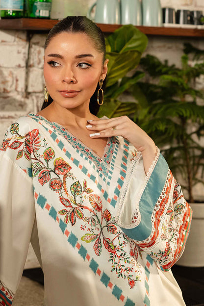 Noura Elegant Printed Shirt Trouser Set for Women 956