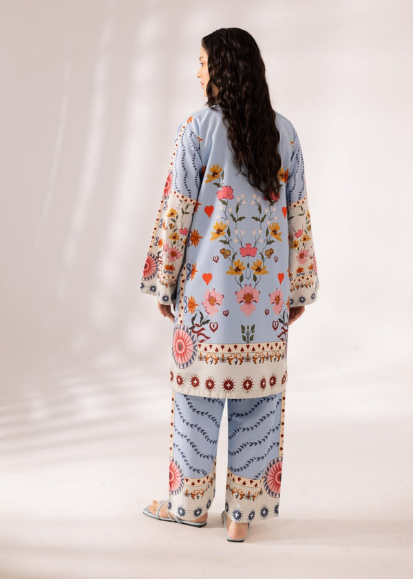 Noura Moss Crepe Long 2 Piece Outfit for Women 964